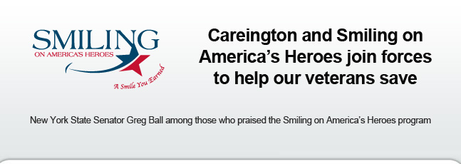 Careington and Smiling on America's Heroes join forces to help our veterans save