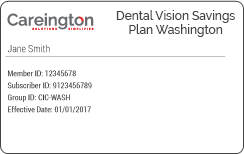 Careington Dental Vision Savings Plan Washington