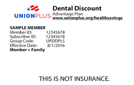 Union Plus Discount Plan ID Card