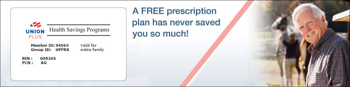 A FREE prescription plan has never saved you so much!